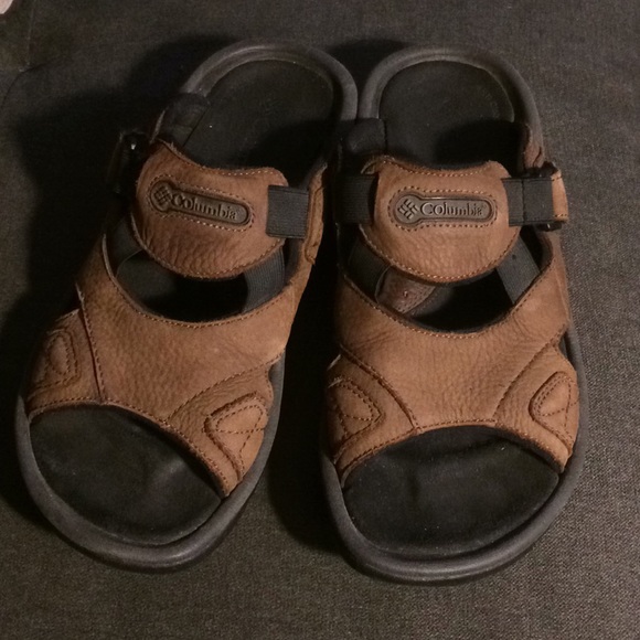 columbia leather flip flops